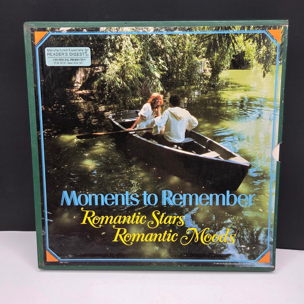 Readers Digest Moments to Remember 7 LP Vinyl Box Set 1986 Romantic Stars Pop